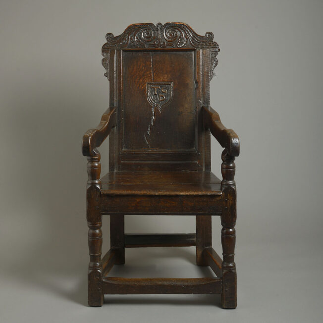Charles II Oak Wainscot Chair