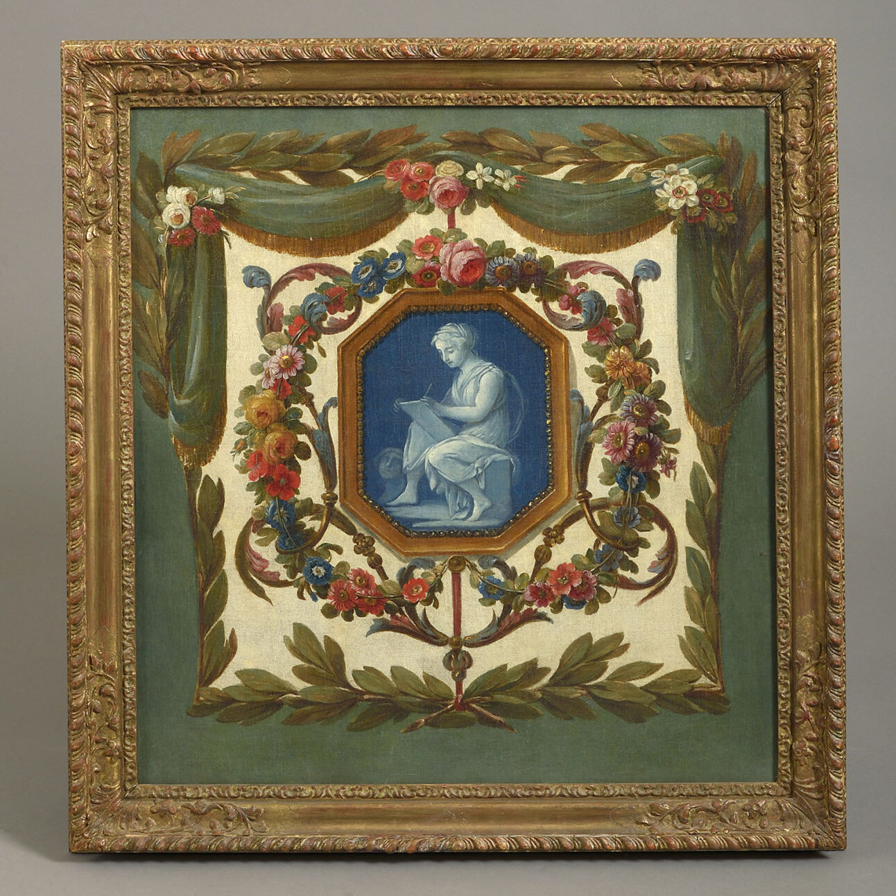 Louis XV Painting depicting an Allegory of Art