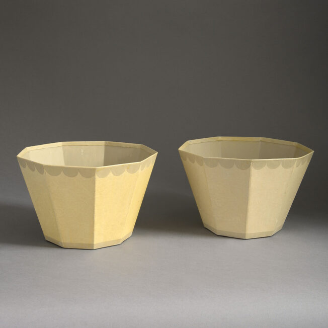 Pair of Sibyl Colefax & John Fowler Tôle Cache-pot/Jardinieres or Waste-paper Baskets