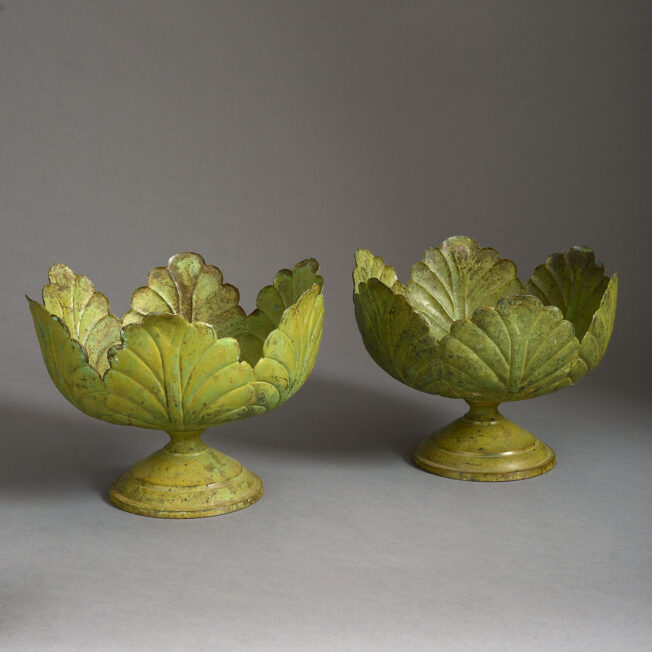Pair of Sibyl Colefax & John Fowler Tôle Cache-pot or Jardinieres