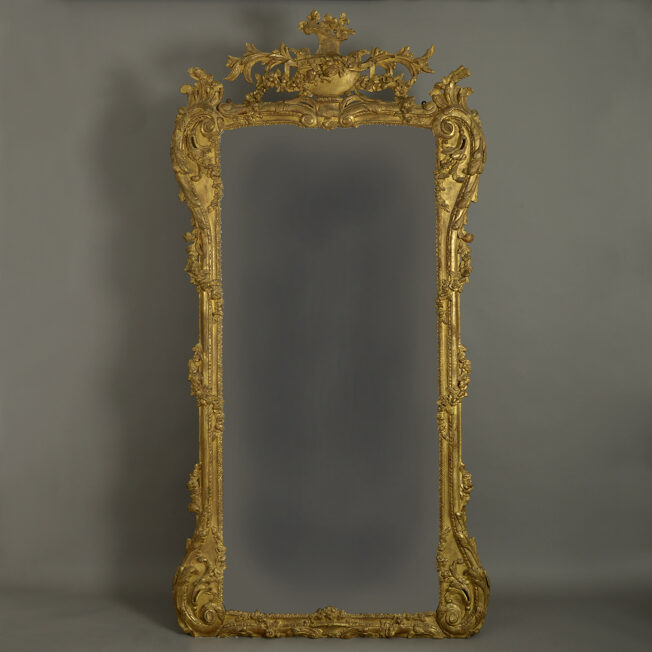 Louis XV carved Giltwood pier mirror