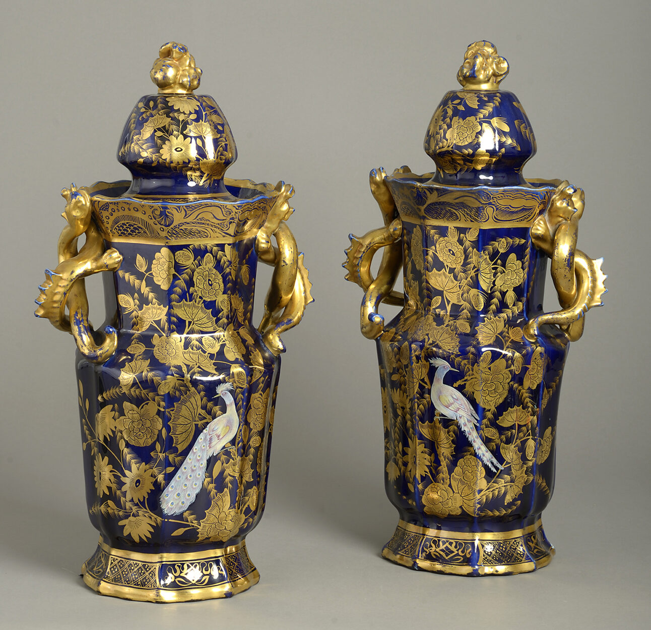 Pair of Mason's Ironstone Vases