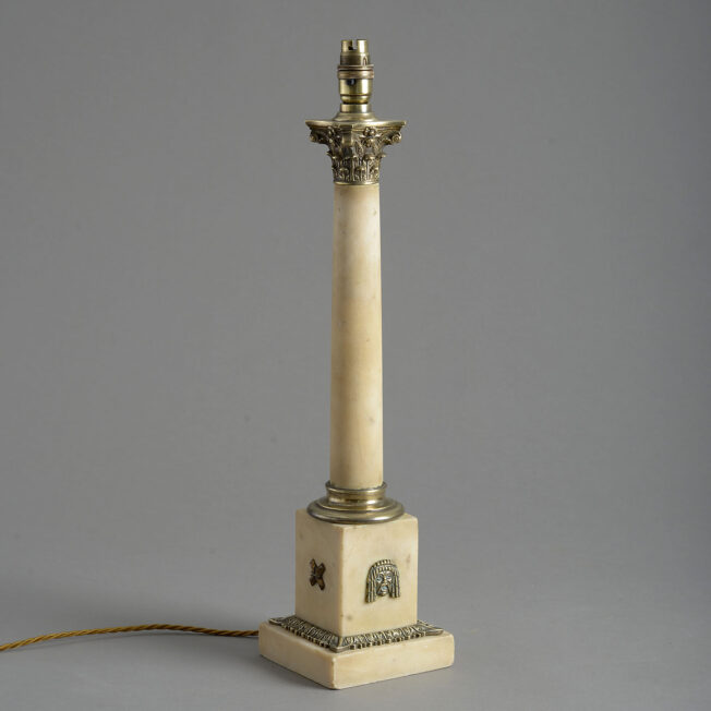 Marble Column Lamp