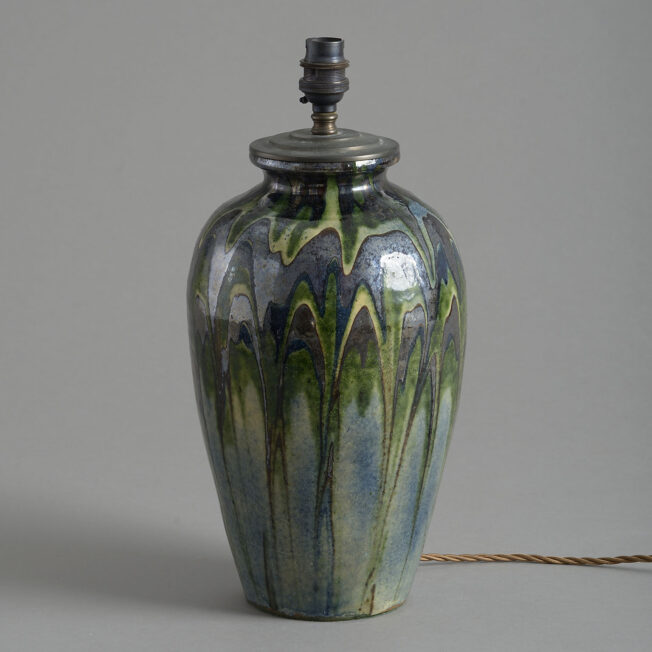 Studio Pottery Vase Lamp
