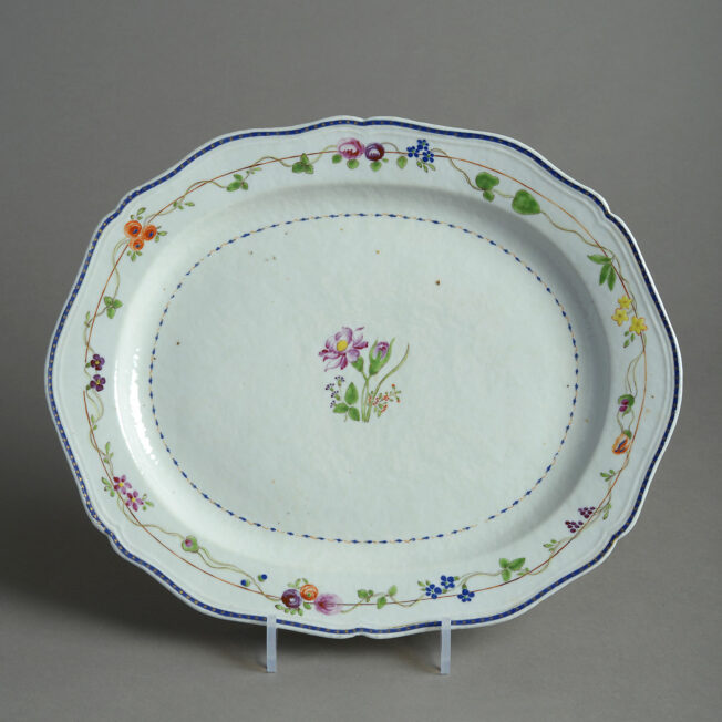 Chinese export famille rose plate