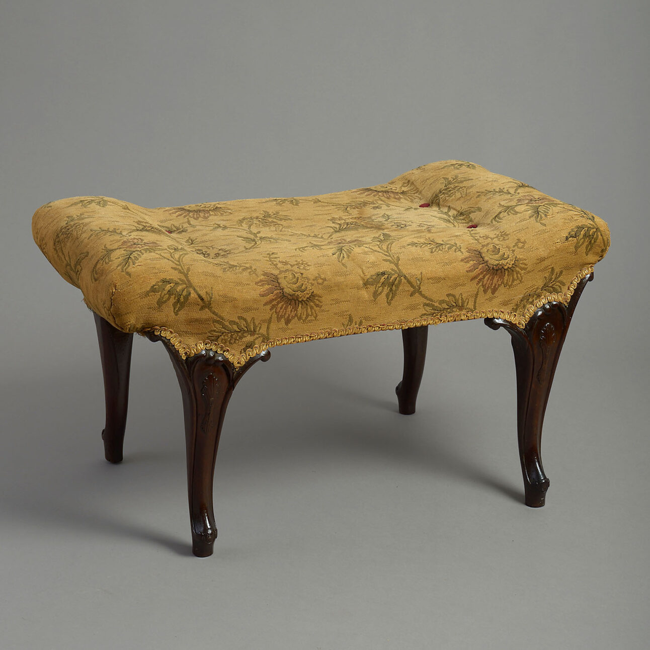 George III mahogany stool