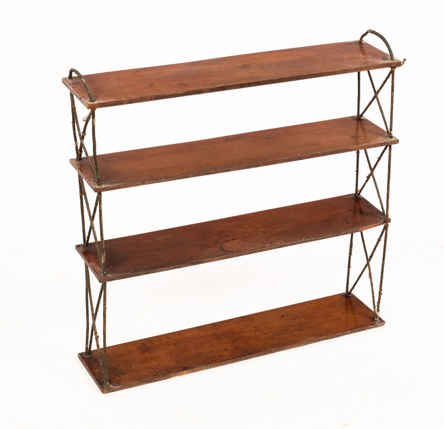 Set of Hanging Antique Display Shelves Set of Hanging Antique Display Shelves