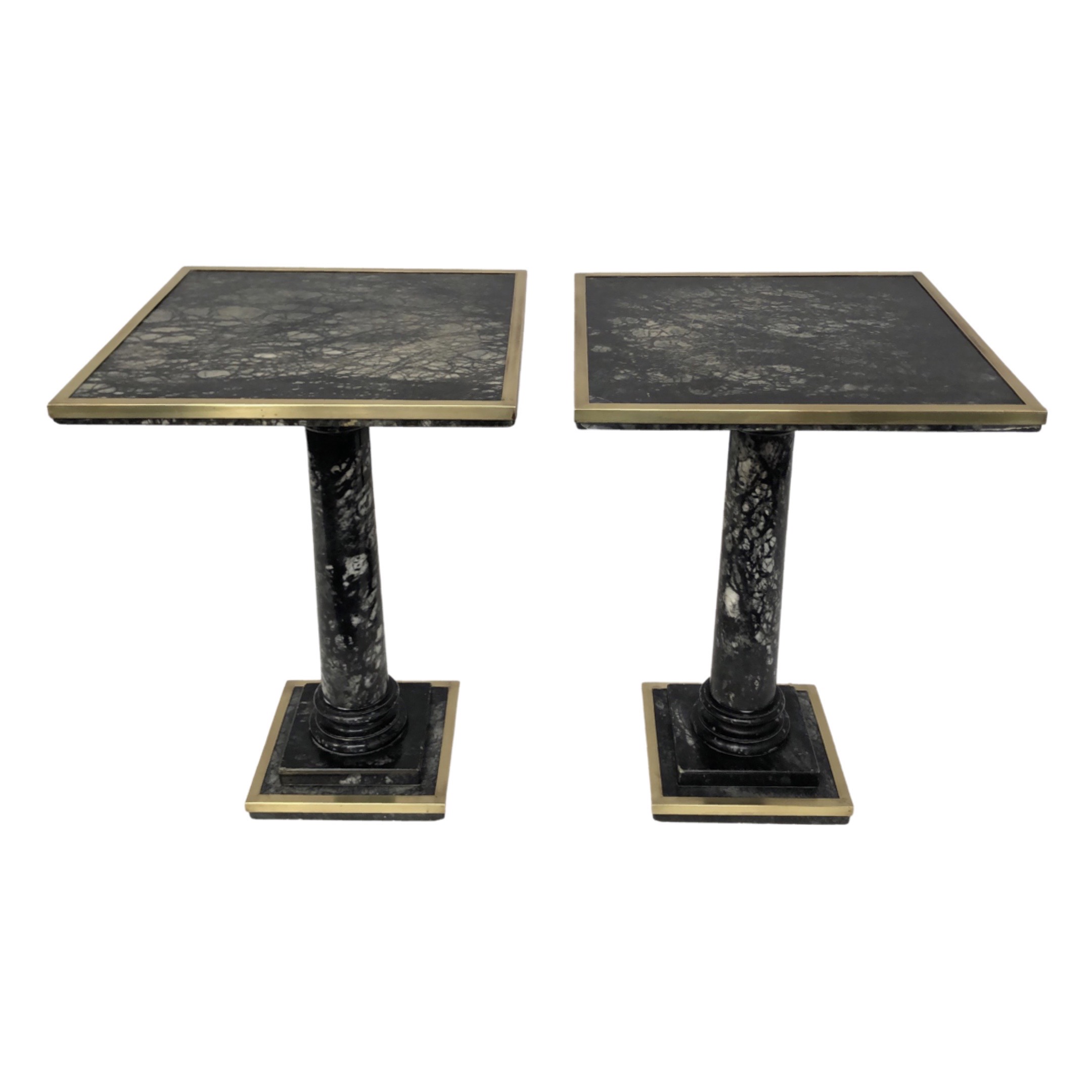 Pair of Marble Low Tables of Cocktail Tables Pair of Marble Low Tables of Cocktail Tables