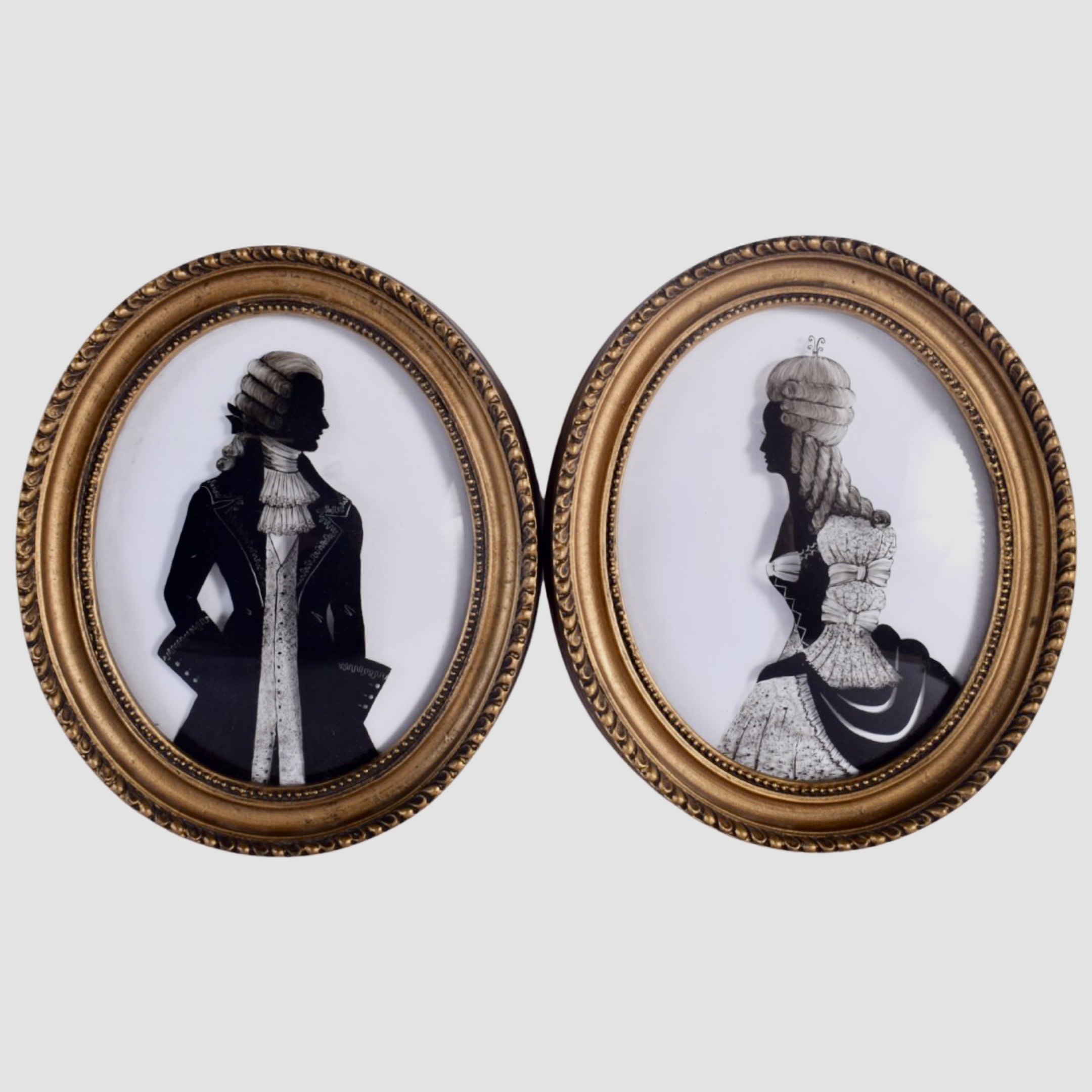 Pair of George III Silhouette Portraits Pair of George III Silhouette Portraits