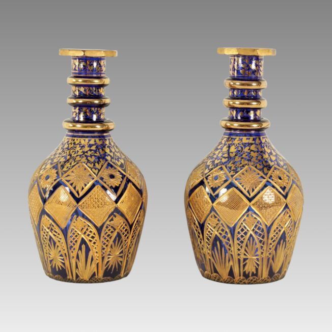Pair of large flasks