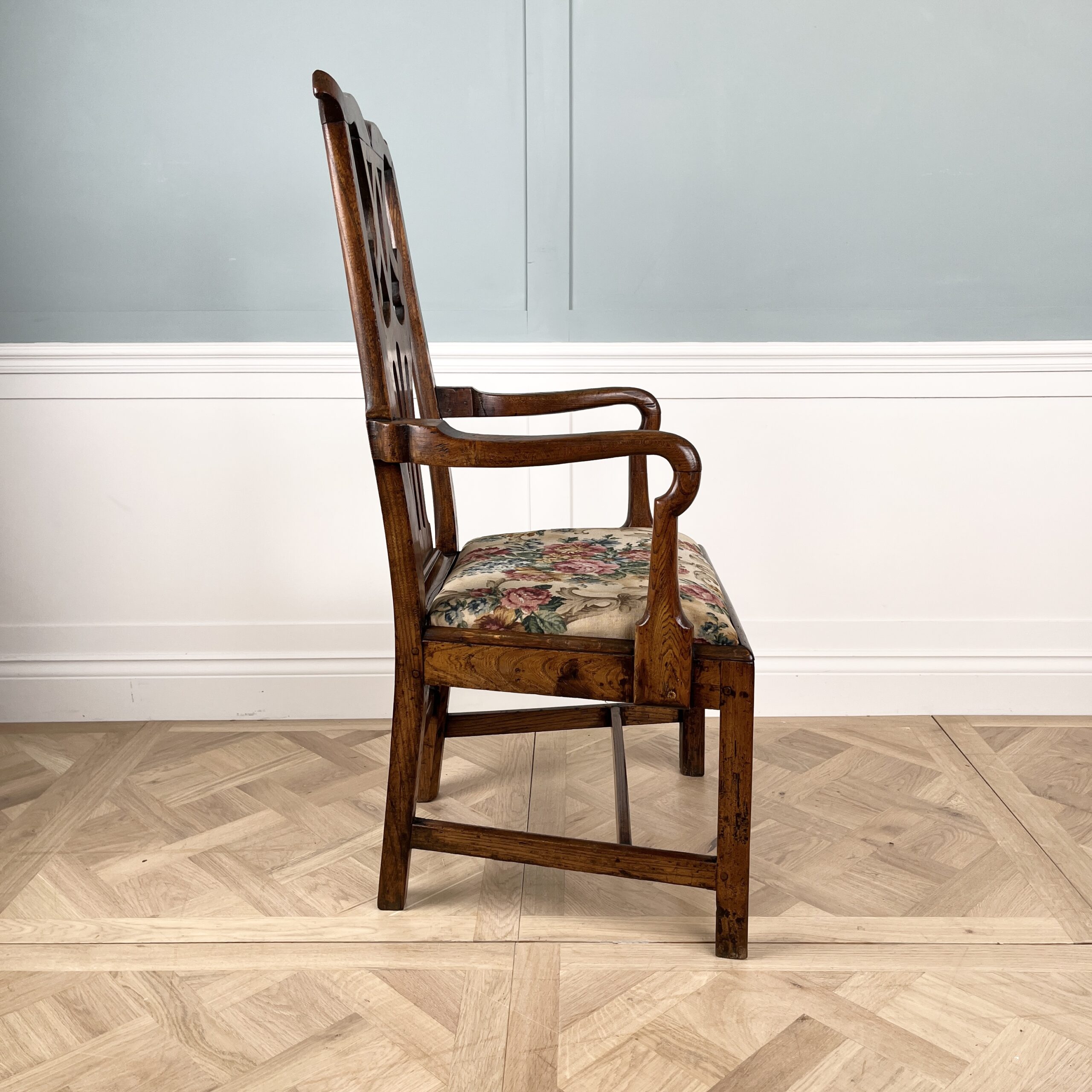 George II Elm and Ash Country Armchair - Adam Calvert Bentley