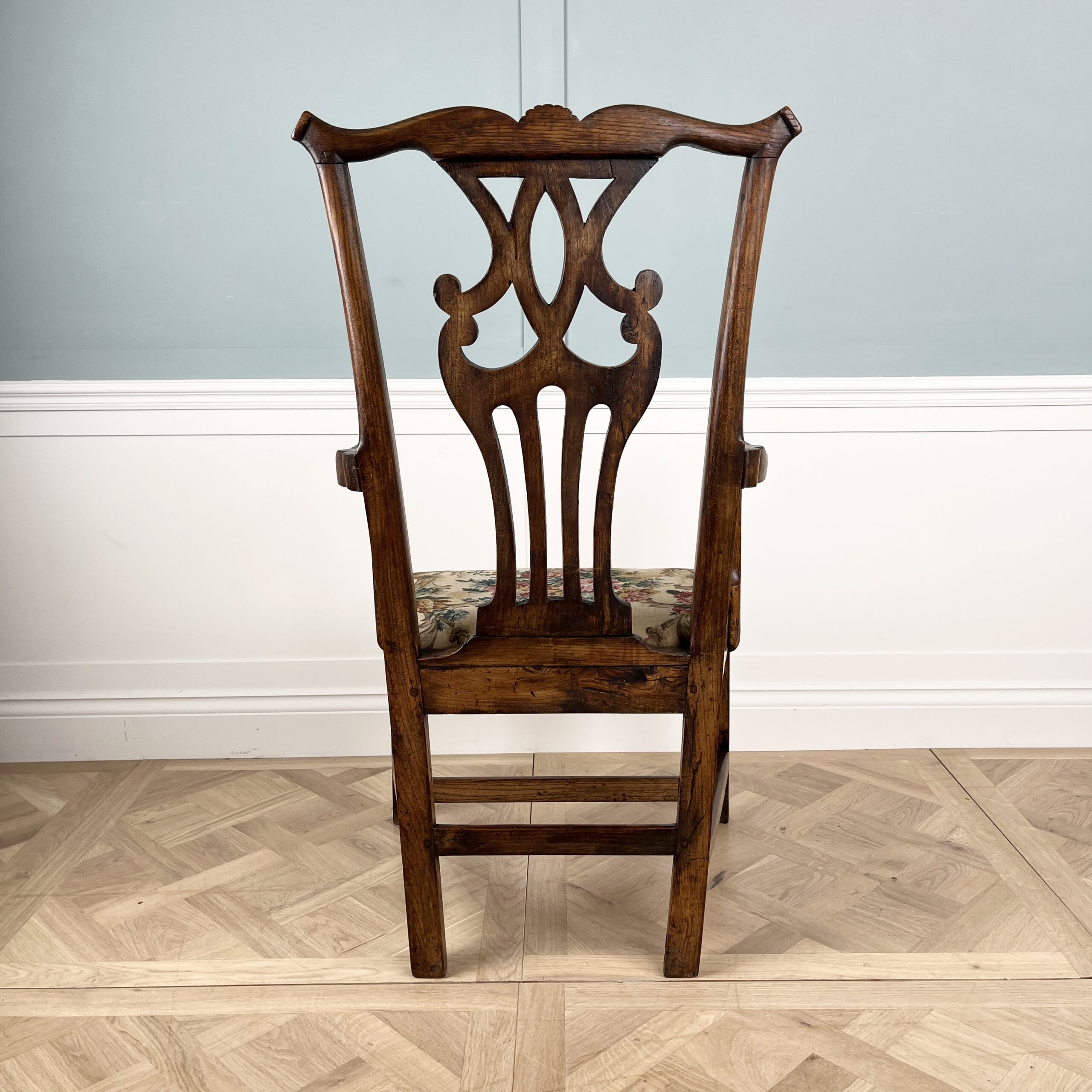 George II Elm and Ash Country Armchair - Adam Calvert Bentley