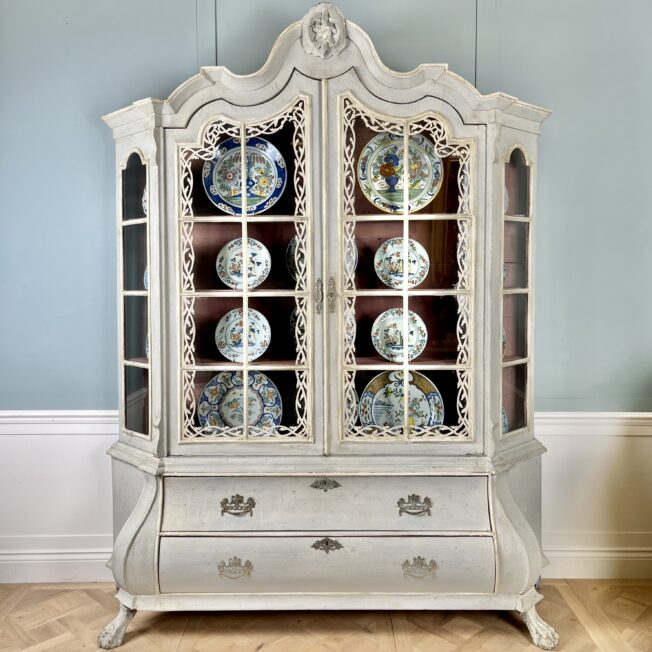 Dutch Painted Display Cabinet