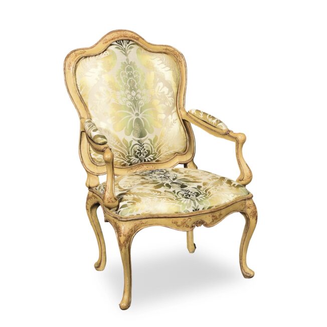 Large 18th Century Venetian Open Armchair