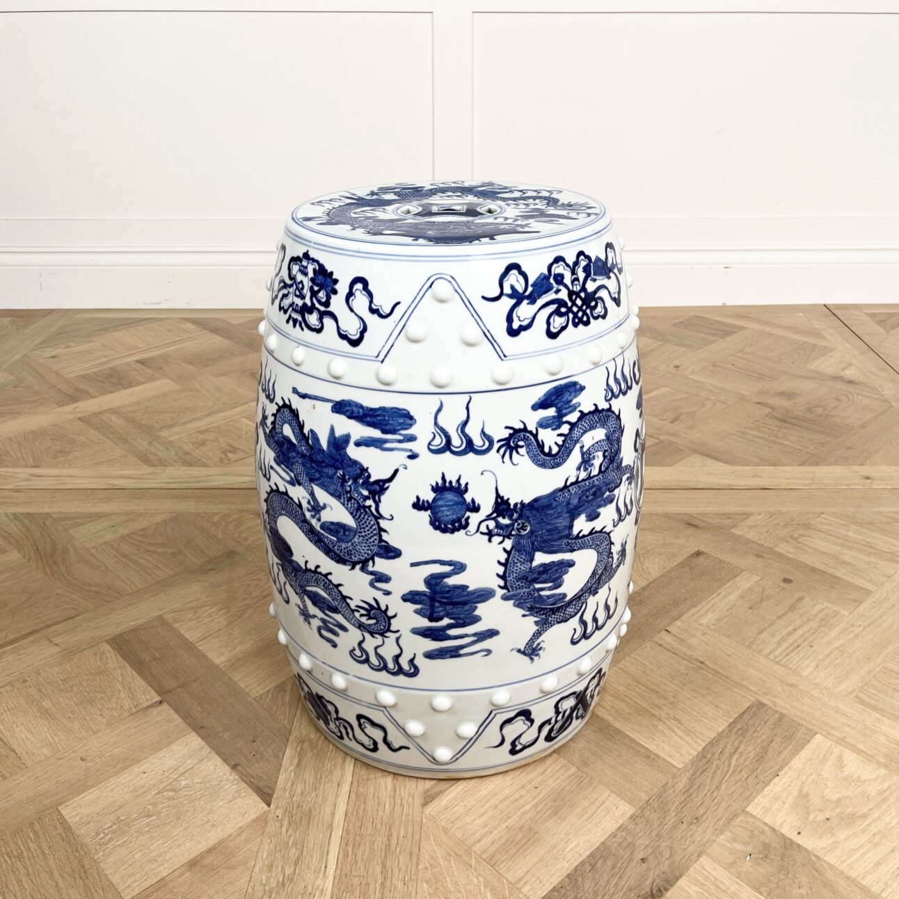Chinese Blue and White Ceramic Garden Seat
