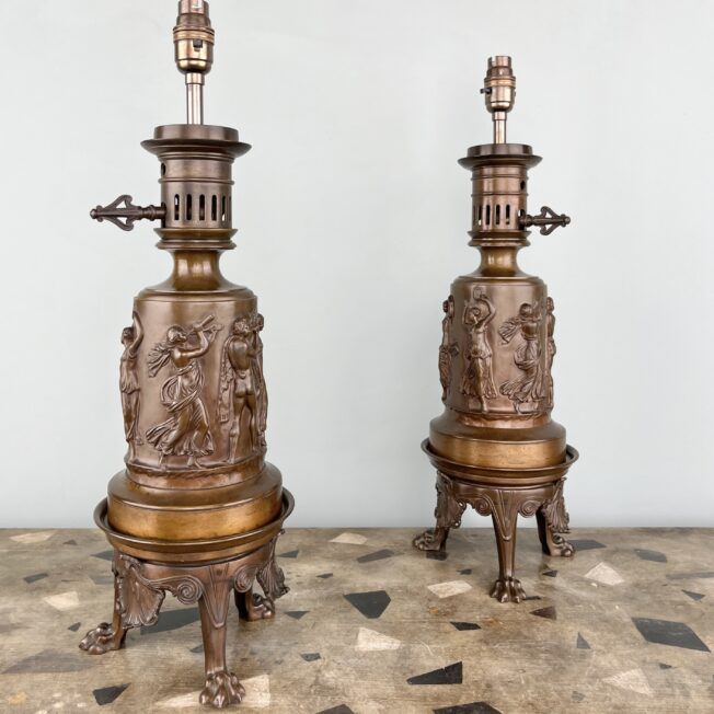 Bronze Lamps by Barbedienne
