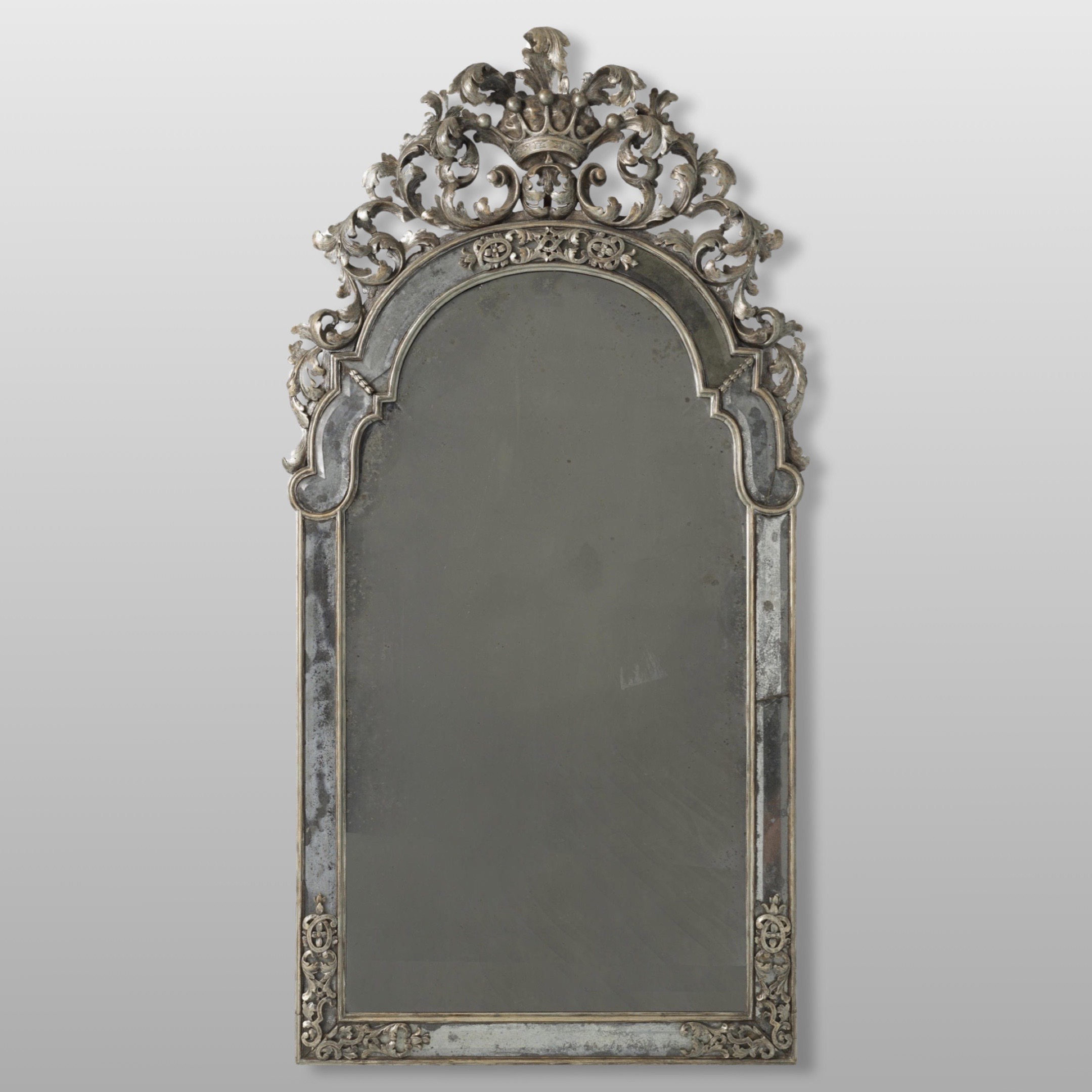 Baroque Silver Gilt Mirror Baroque Silver Gilt Mirror