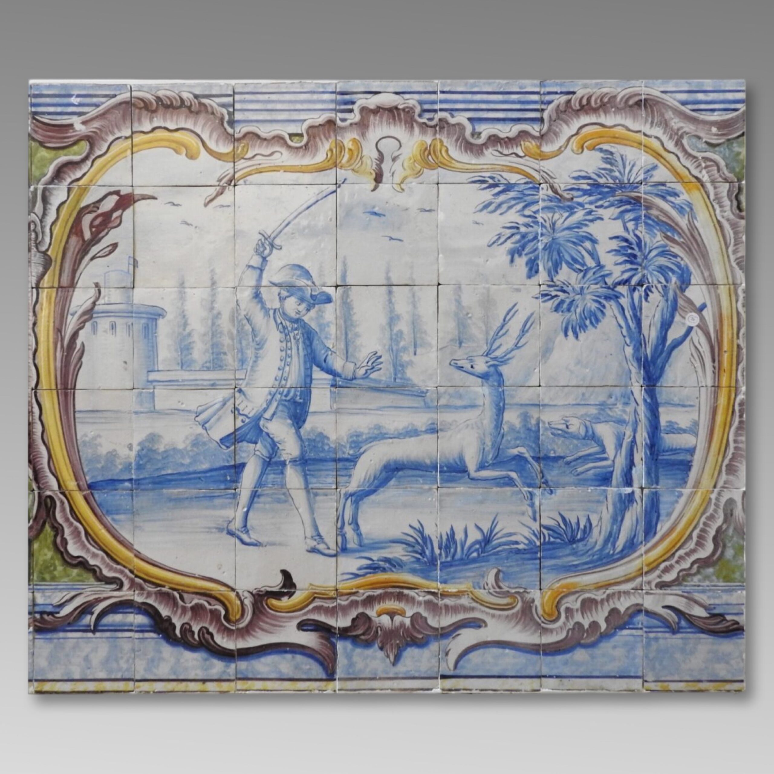 18th Century Portuguese Ceramic Tile Panel 18th Century Portuguese Ceramic Tile Panel