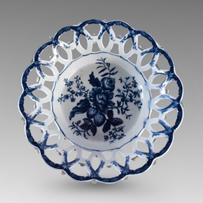 Worcester Porcelain Reticulated Basket
