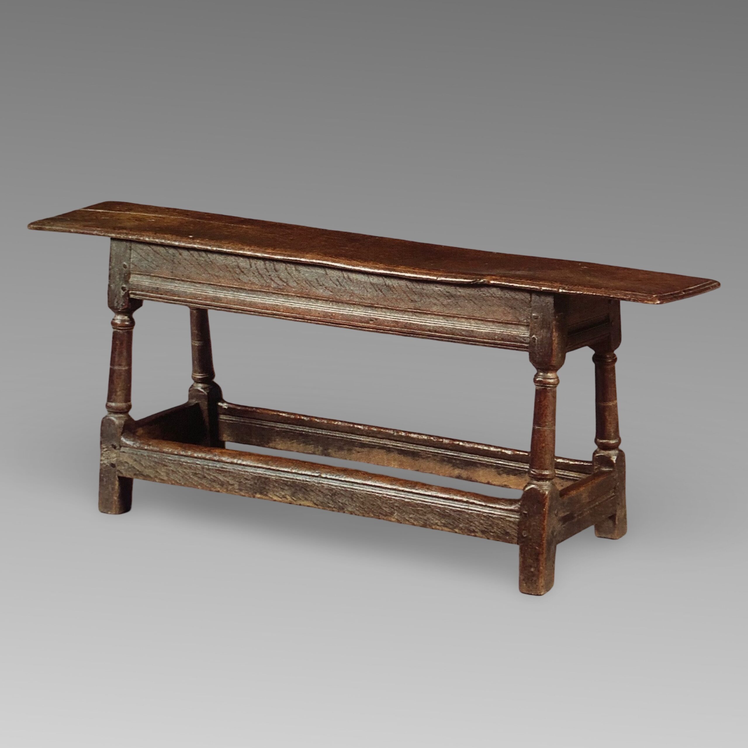 Charles I Joined Oak Long Bench or Form - Adam Calvert Bentley