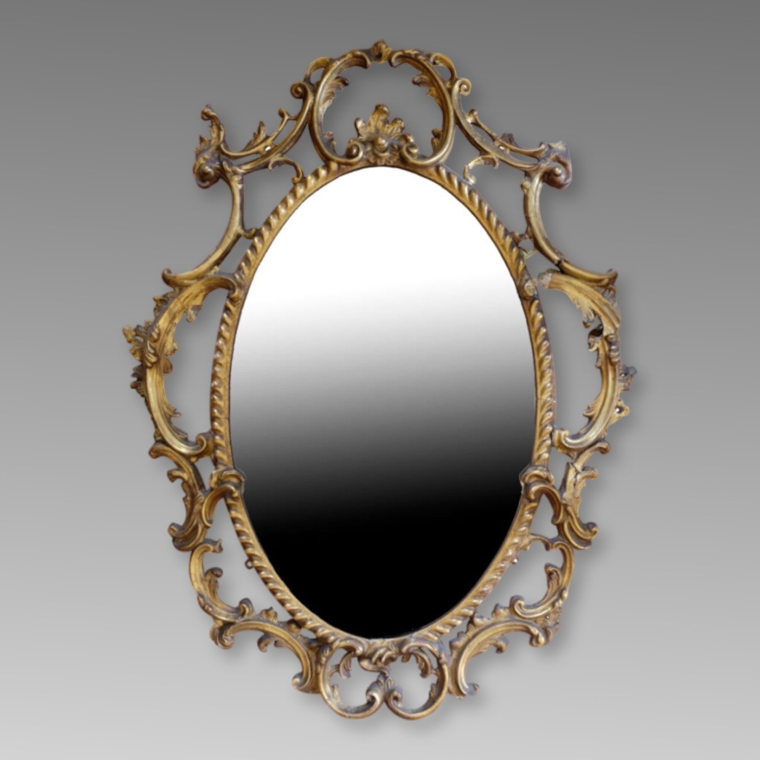 Early George III Gilded Carton Pierre Mirror Early George III Gilded Carton Pierre Mirror