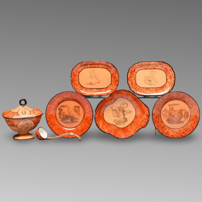 Rare Don Pottery 'Chalcedony' Dessert Service