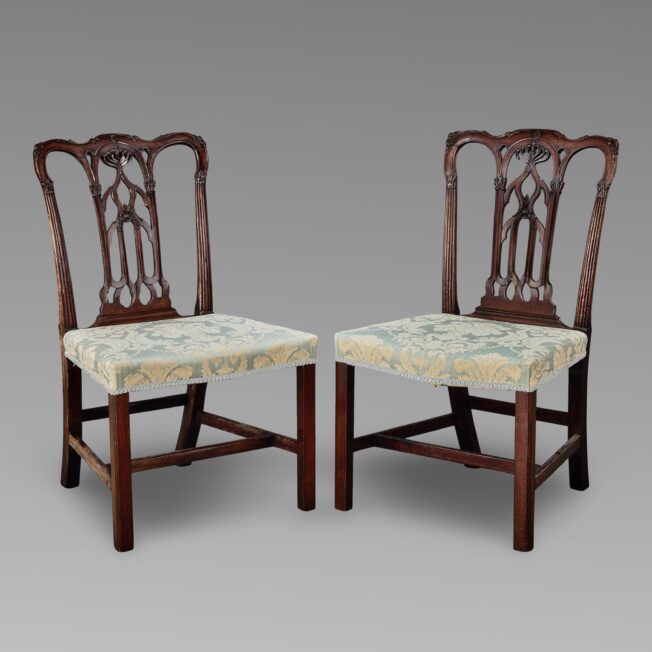 Pair of Chippendale Side Chairs in the Manner of James Wyatt