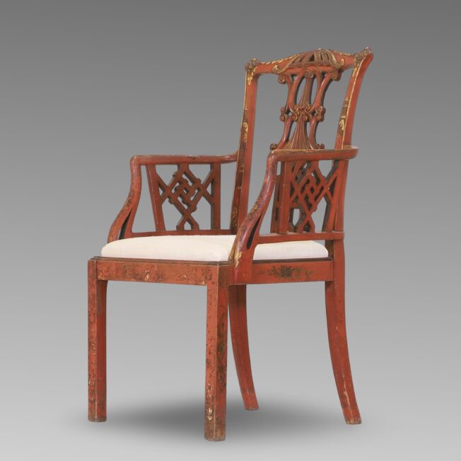 Japanned Armchair in George II Style