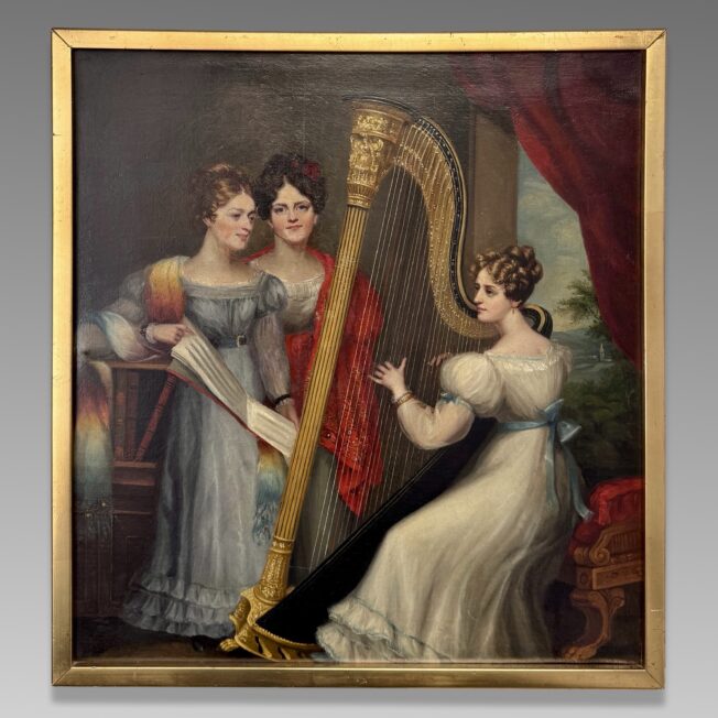 Regency Painting of a Music Lesson