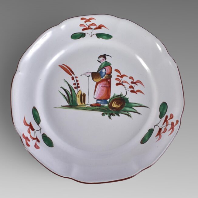 Strasbourg(?) Faience Chinoiserie Plate