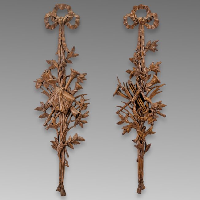 Pair of Composition Wall Appliques