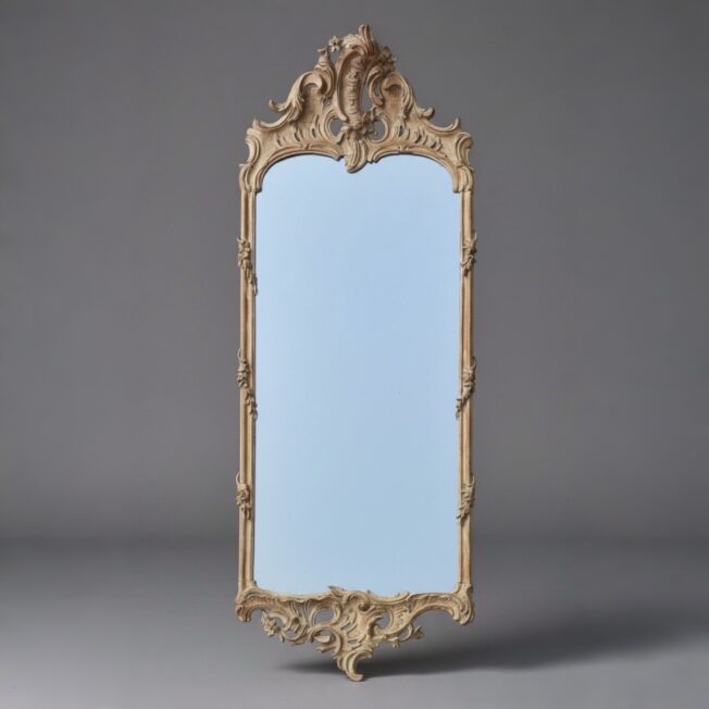 Antique Dutch Rococo Mirror or Pier Glass