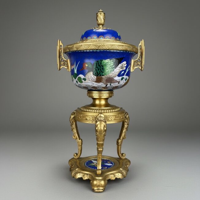 Enamel Vase attributed to Ferdinand Barbedienne