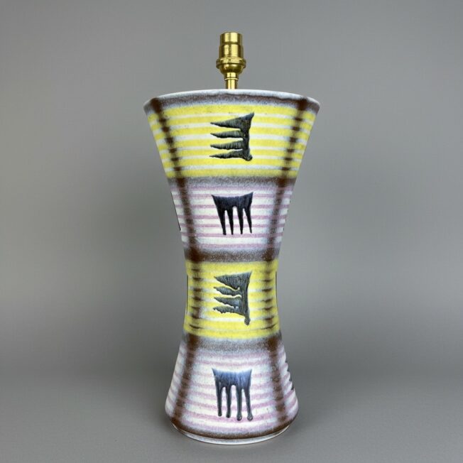 Vintage Mid Century Pottery Vase Lamp
