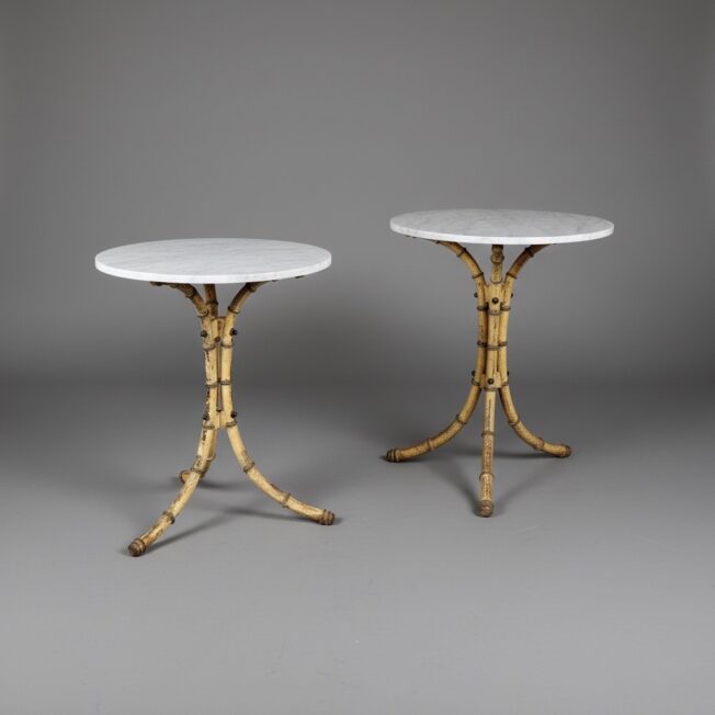 Pair of Faux Bamboo Tables