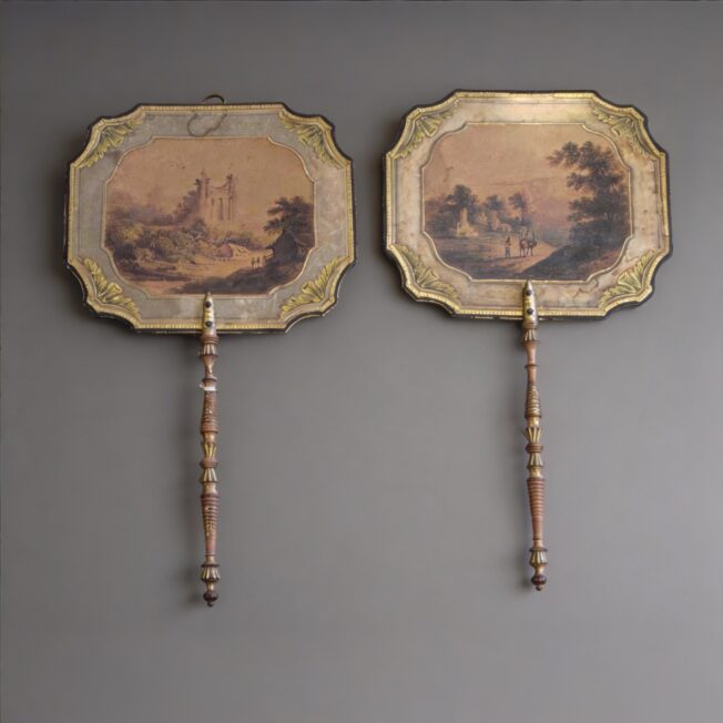 Pair of Late George III Face-Screens