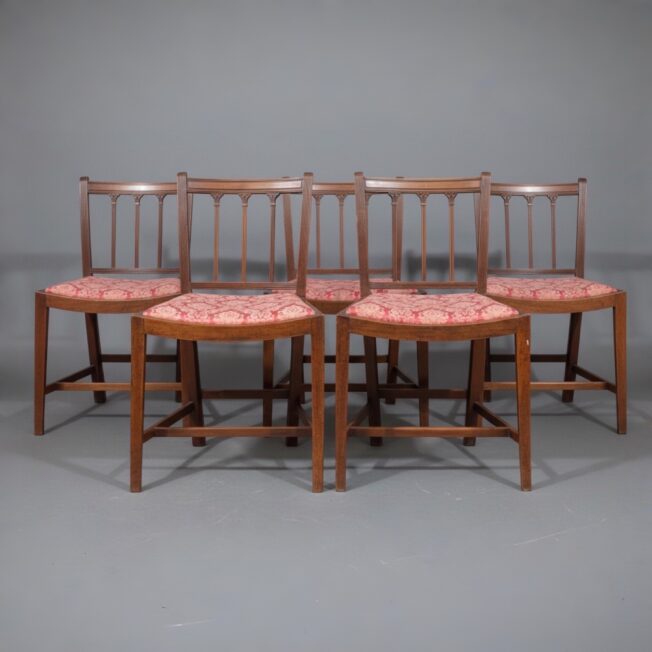 Set of Six George III Fruitwood Dining Chairs