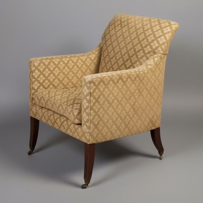 Regency Style Mahogany Library Bergère