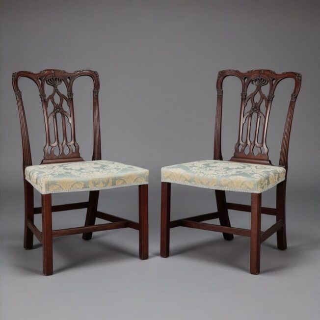 Pair of Chippendale Side Chairs in the Manner of James Wyatt