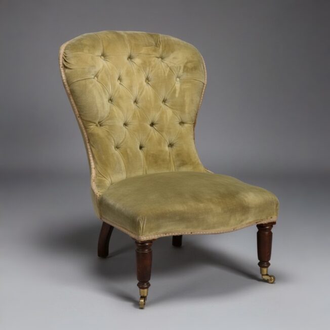 Early Victorian Fireside Chair