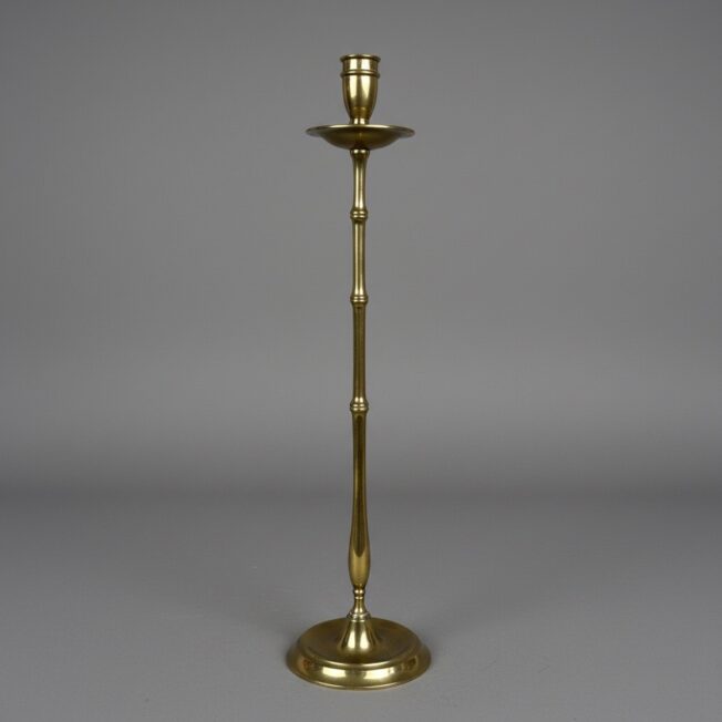 Very Tall George III Brass Candlestick