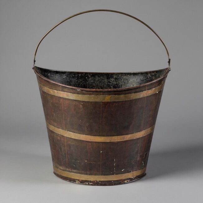 Antique toleware bucket