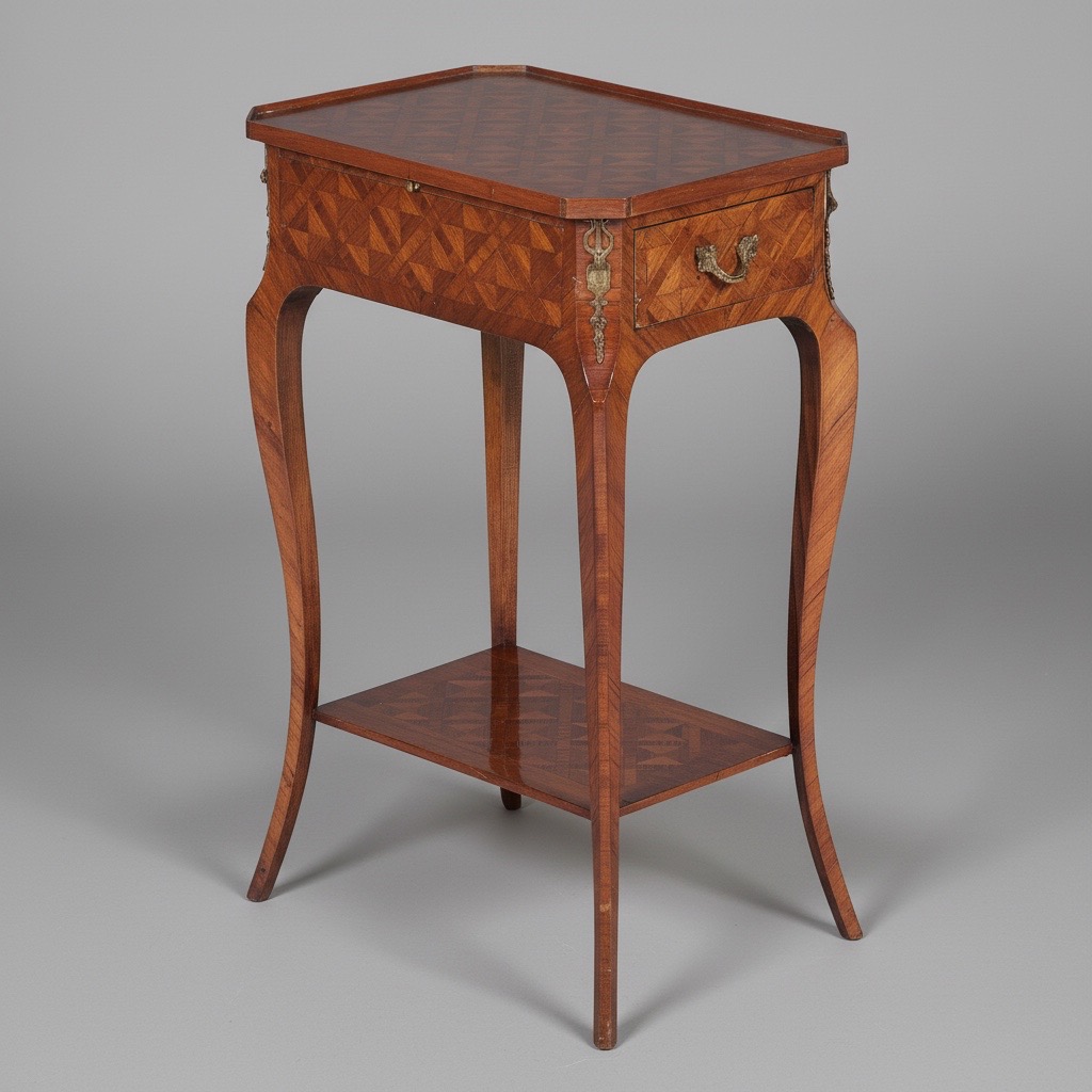 Louis XV Style Kingwood Parquetry Occasional Table Louis XV Style Kingwood Parquetry Occasional Table