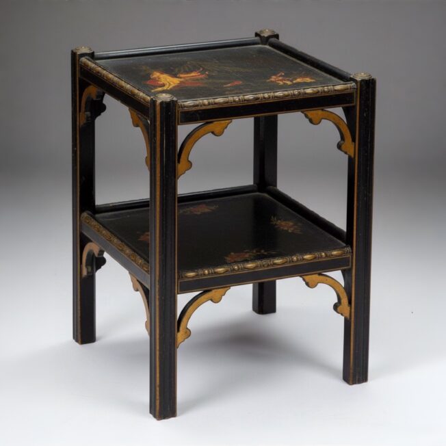 Antique Japanned Chinoiserie Low Table