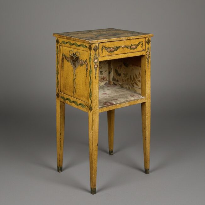 Directoire Painted Bedside Table