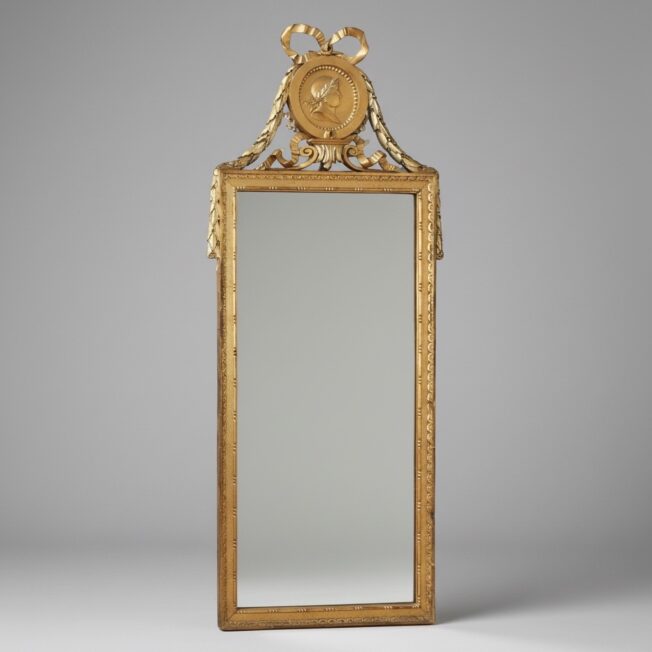 Louis XVI Giltwood Mirror