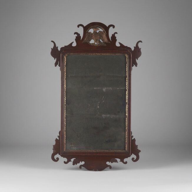 George II Parcel-Gilt Walnut Mirror