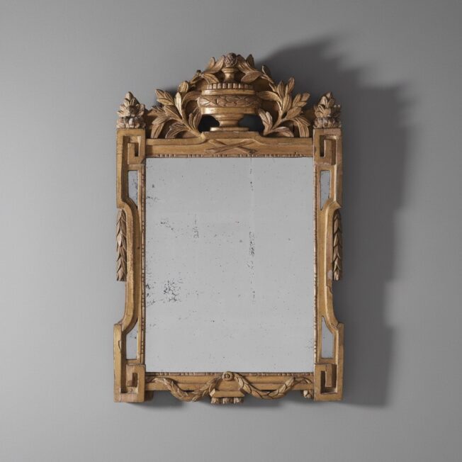Louis XVI Provincial Giltwood Mirror