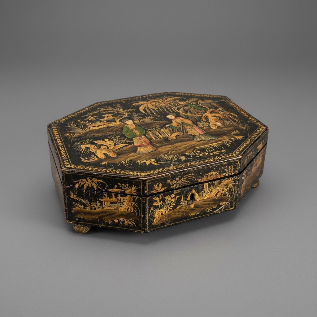 Regency Japanned Box Regency Japanned Box