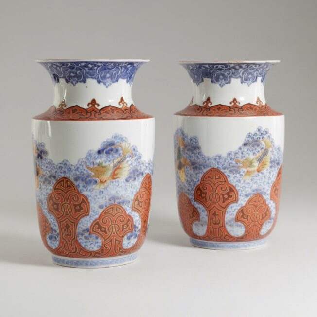 Pair of Japanese Porcelain Vases